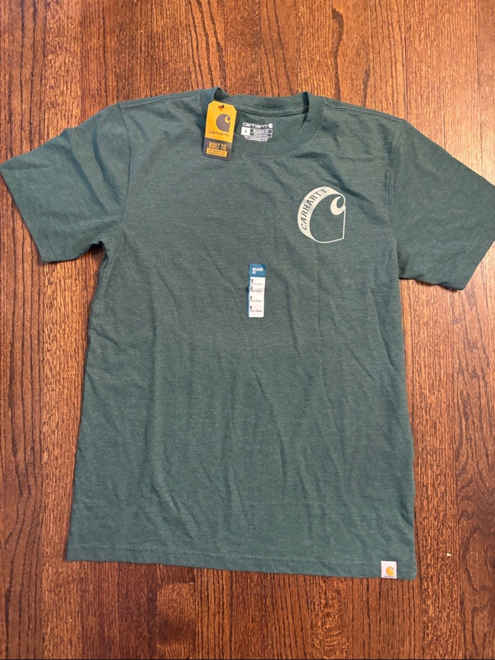 Men Carhartt Short Sleeve Logo Tee - Forest Green